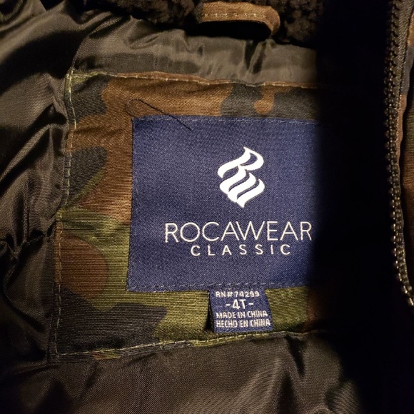 Rocawear Camouflage Kids Winter Coat - Picture 5 of 8